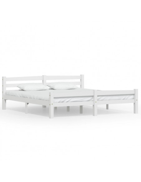 Giroletto Bianco in Legno Massello di Pino 180x200 cm