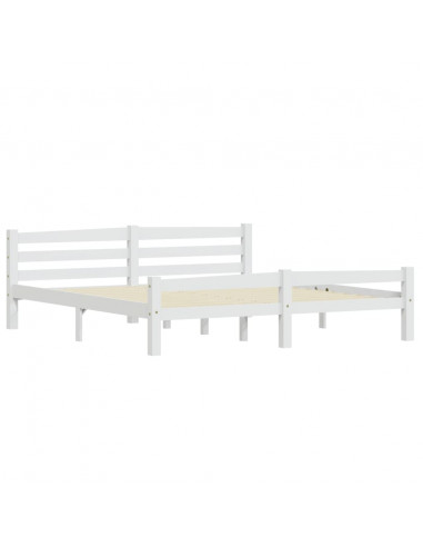 Giroletto Bianco in Legno Massello di Pino 180x200 cm