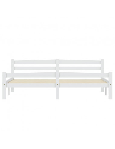 Giroletto Bianco in Legno Massello di Pino 180x200 cm