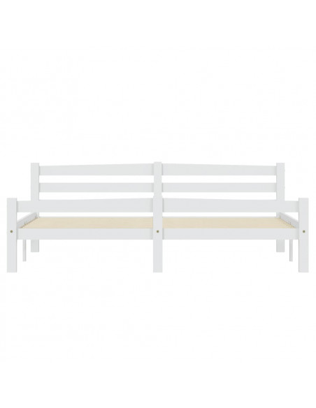 Giroletto Bianco in Legno Massello di Pino 180x200 cm