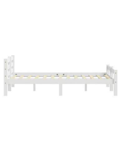 Giroletto Bianco in Legno Massello di Pino 180x200 cm