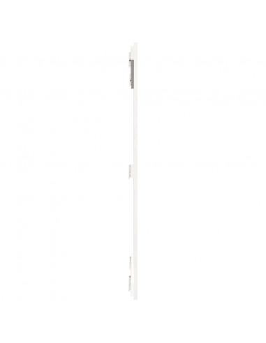 Testiera da Parete Bianca 95,5x3x110 cm Legno Massello di Pino