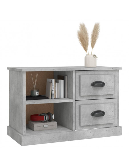 Mobile Porta TV Grigio Cemento 73x35,5x47,5cm Legno Multistrato