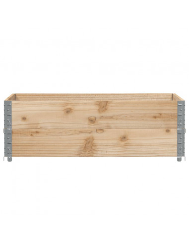 Fioriera da Giardino Marrone 120x80 cm Legno Massello di Pino