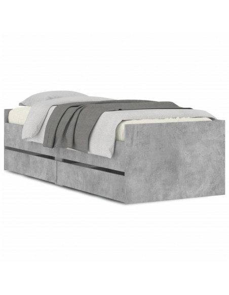 Giroletto con Cassetti Grigio Cemento 100x200 cm