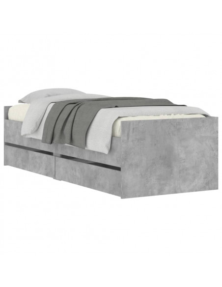 Giroletto con Cassetti Grigio Cemento 100x200 cm