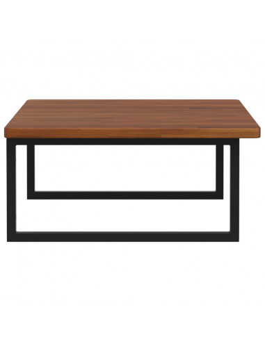 Ripiano a Parete per Lavabo in Acciaio e Massello di Rovere