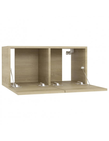 Mobile Porta TV Pensile Rovere Sonoma 60x30x30 cm