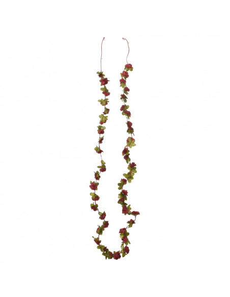 Ghirlande Fiori Artificiali 6 pz Rosso Vino 250cm