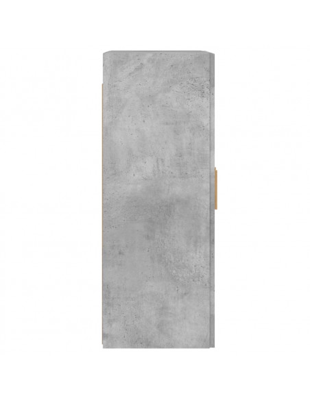 Armadietti a Parete 2 pz Grigio Cemento in Legno Multistrato