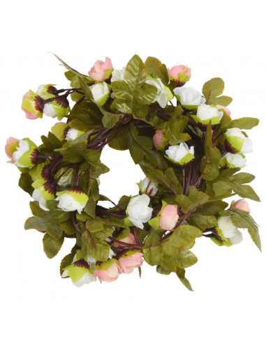 Ghirlande Fiori Artificiali 6 pz Champagne 215cm