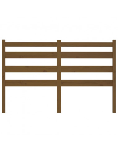 Testiera per Letto Miele 186x4x100 cm in Legno Massello di Pino