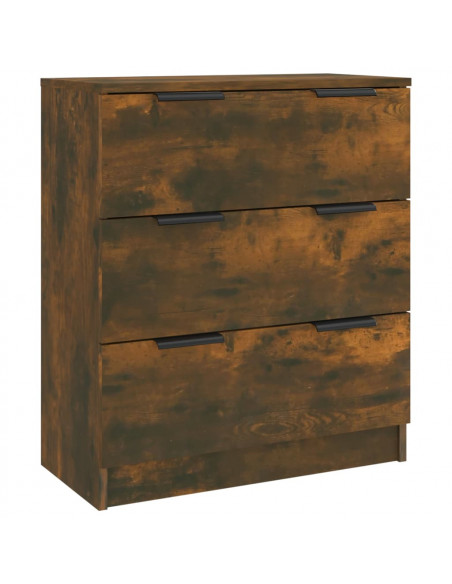 Credenza Rovere Fumo 60x30x70 cm in Legno Multistrato