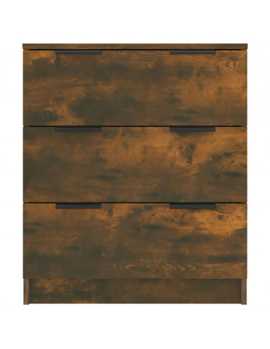 Credenza Rovere Fumo 60x30x70 cm in Legno Multistrato