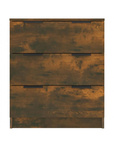Credenza Rovere Fumo 60x30x70 cm in Legno Multistrato