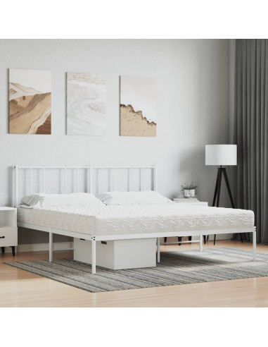 Materasso in Schiuma Bianco 160x220 cm Durezza H2 H3