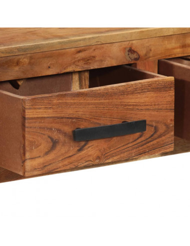 Credenza con 3 Cassetti 110x30x80 cm in Legno Massello