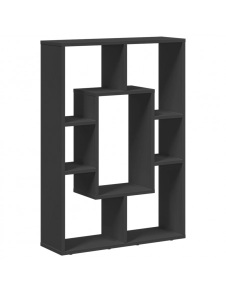 Libreria Nera 63x20x90 cm in Truciolato