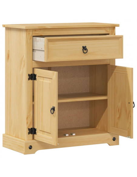 Mobile da Bagno Corona 70x33x80 cm in Legno Massello di Pino