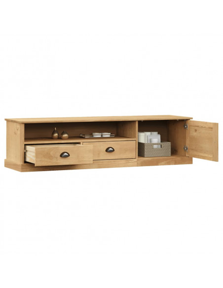 Mobile Porta TV VIGO 156x40x40 cm in Legno Massello di Pino