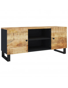 Mobile Porta TV 105x33x46cm in Legno Massello di Mango 2