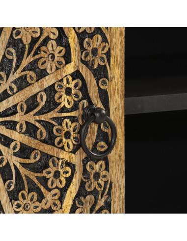 Mobile Porta TV 80x31x46 cm in Legno Massello di Mango