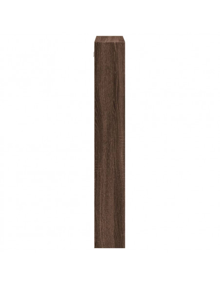 Mobile a Parete Rovere Marrone 50x15x100 cm in Truciolato