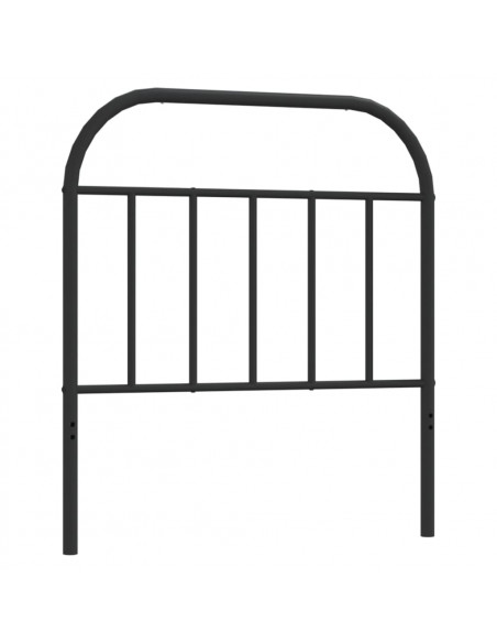 Testiera di Ricambio in Metallo Nero 90 cm