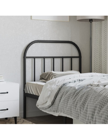 Testiera di Ricambio in Metallo Nero 90 cm