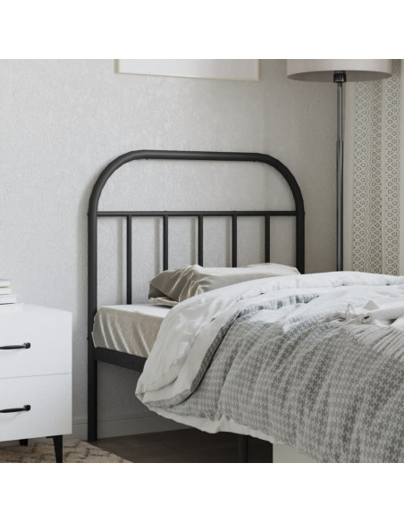 Testiera di Ricambio in Metallo Nero 90 cm