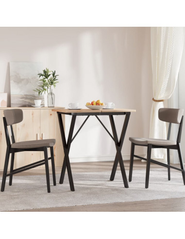 Telaio Gambe a X per Tavolo da Pranzo 40x40x73 cm in Acciaio