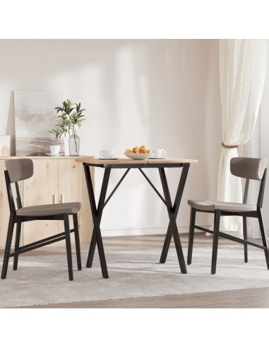 Telaio Gambe a X per Tavolo da Pranzo 60x40x73 cm in Ghisa