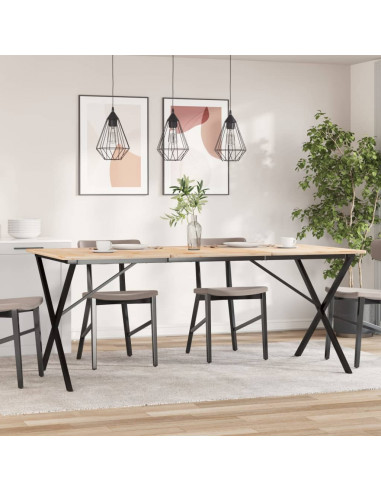 Telaio Gambe a X per Tavolo da Pranzo 160x80x73 cm in Ghisa