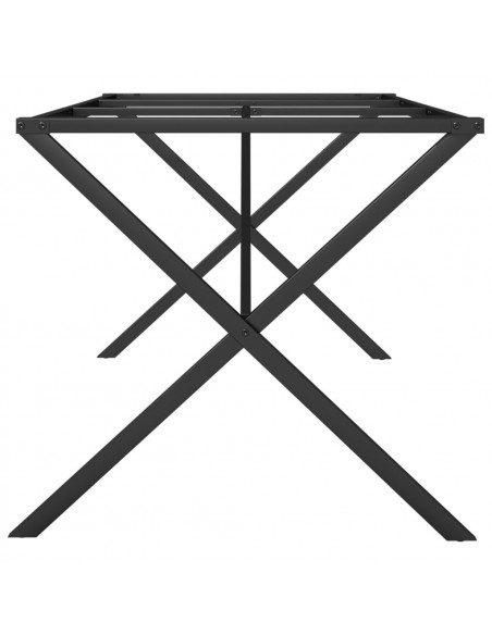 Telaio Gambe a X per Tavolo da Pranzo 160x80x73 cm in Ghisa