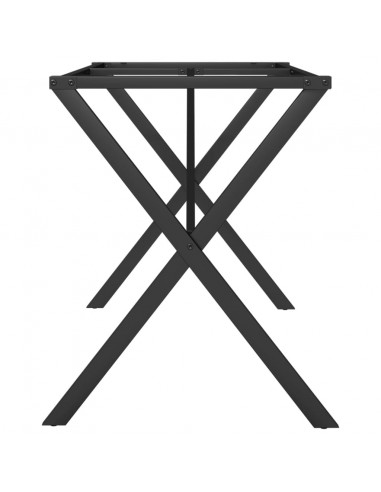 Telaio Gambe a X per Tavolo da Pranzo 120x60x73 cm in Ghisa