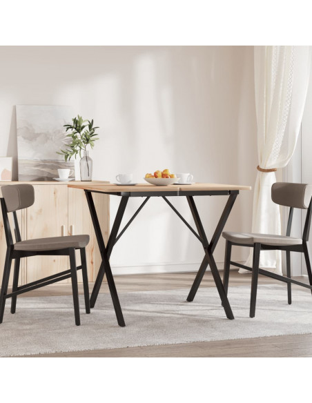 Telaio Gambe a X per Tavolo da Pranzo 60x60x73 cm in Ghisa