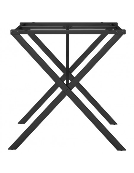 Telaio Gambe a X per Tavolo da Pranzo 60x60x73 cm in Ghisa