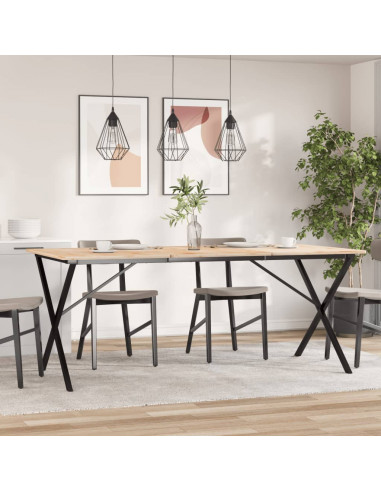 Telaio Gambe a X per Tavolo da Pranzo 180x80x73 cm in Ghisa