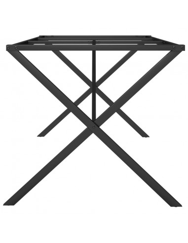 Telaio Gambe a X per Tavolo da Pranzo 180x80x73 cm in Ghisa