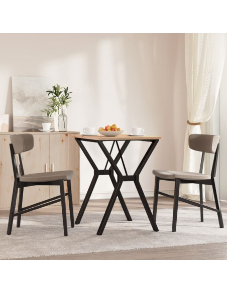 Telaio Gambe a Y per Tavolo da Pranzo 60x50x73 cm in Ghisa