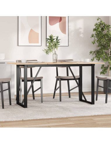 Telaio Gambe a O per Tavolo da Pranzo 120x60x73 cm in Ghisa