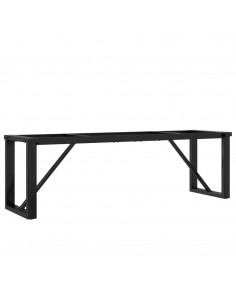 Telaio Gambe a O per Tavolino da Salotto 140x30x43 cm in Ghisa 2