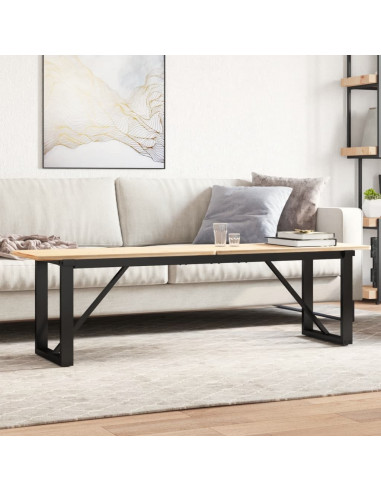 Telaio Gambe a O per Tavolino da Salotto 140x30x43 cm in Ghisa