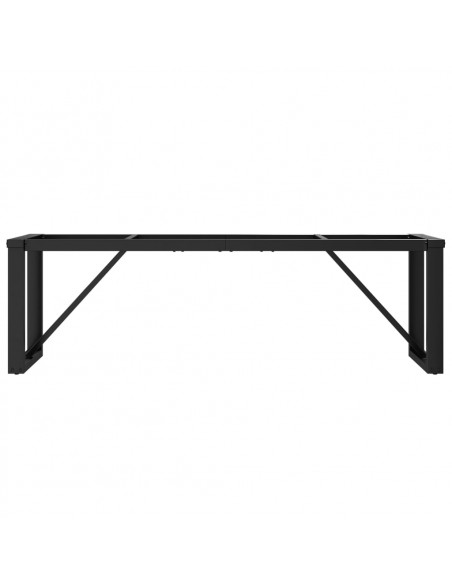 Telaio Gambe a O per Tavolino da Salotto 140x30x43 cm in Ghisa