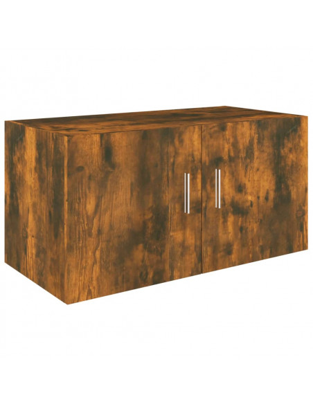 Armadietto da Parete Rovere Fumo 80x39x40 cm Legno Multistrato