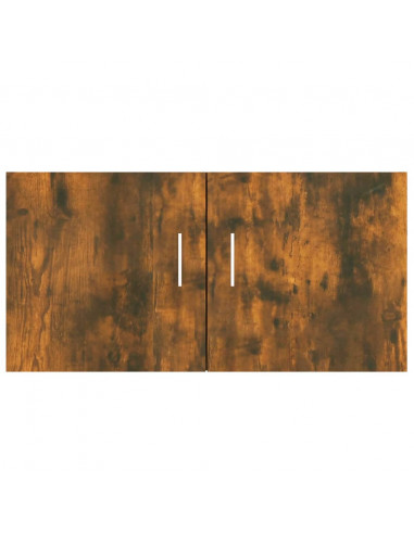 Armadietto da Parete Rovere Fumo 80x39x40 cm Legno Multistrato