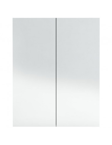 Armadietto a Specchio per Bagno 60x15x75 cm MDF Antracite