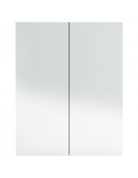 Armadietto a Specchio per Bagno 60x15x75 cm MDF Antracite