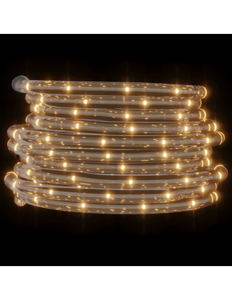Stringa di Luci con 1200 LED Bianco Caldo 50 m in PVC