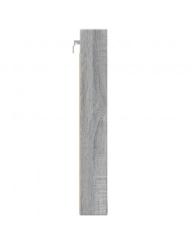 Armadietto Vetrina Grigio Sonoma 100x8,5x58cm Legno Multistrato
